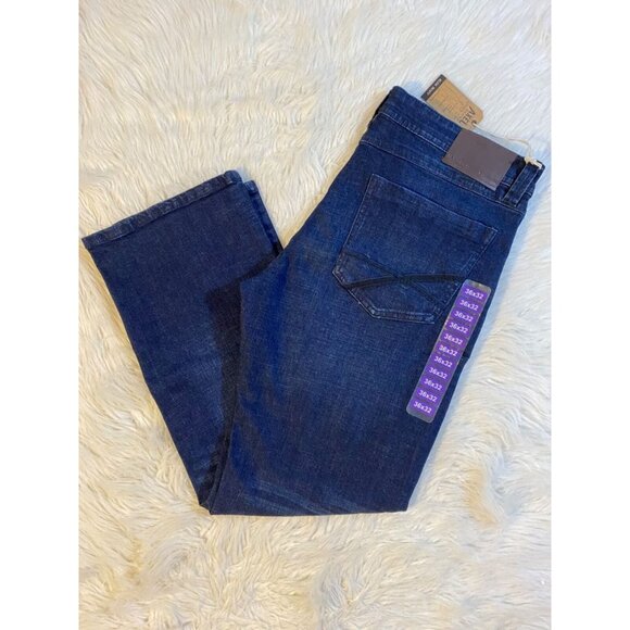Axel Men's Slim Boot Jeans Med Wash Denim Size 36 x 32 NWT - Picture 1 of 5